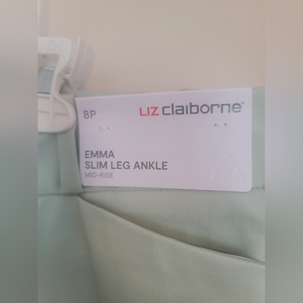 Liz Claiborne 8P NWT Mint Green Pants - Picture 2 of 6